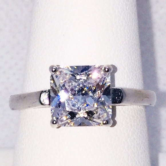 Destiny Black Jewelry - HOLD. Size 9  princess cut 2 CTW fancy CZ